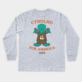 Cthulhu for President of America 2020 Kids Long Sleeve T-Shirt